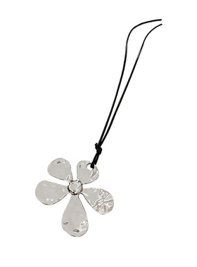 宋妍霏同款金属花朵吊坠项链