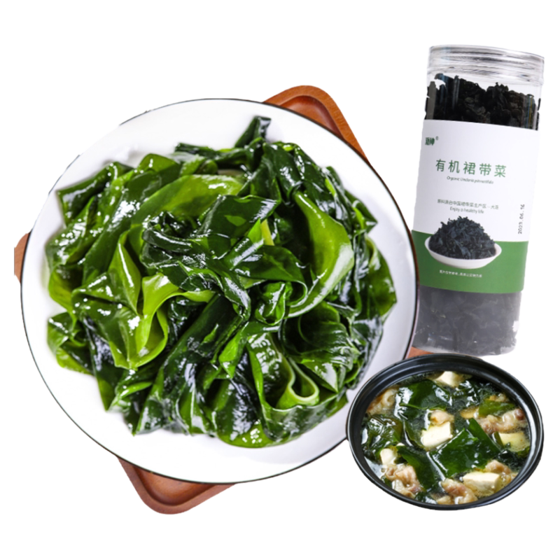 派绅有机裙带菜90g/罐大连干燥海带嫩苗干货涮火锅食材凉拌味增汤