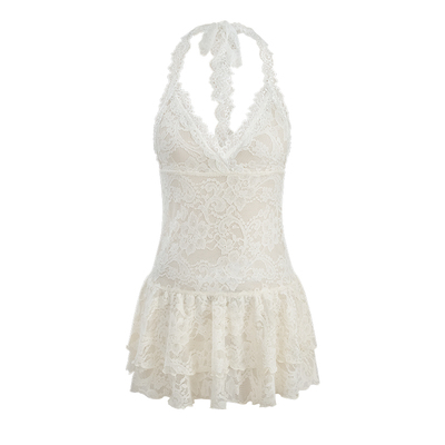 UNIFREE蕾丝镂空拼接背心