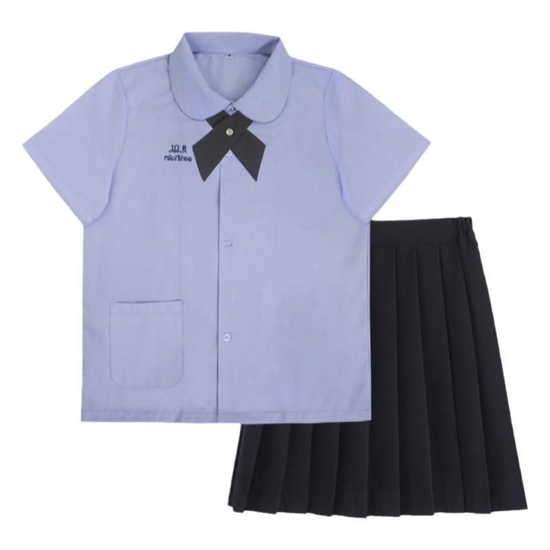 泰国校服娜诺禁忌女孩初恋泰式短袖衬衫jk制服套装裙子女学院风夏