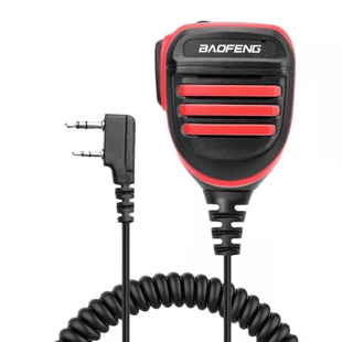 宝锋UV-5R对讲机高端话咪肩咪话筒K头宝峰对讲机户外手台车载配件