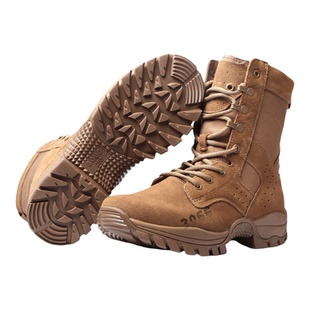 际华新式棕色作战靴男夏碳板作战鞋超轻高帮耐磨训练靴真皮登山鞋