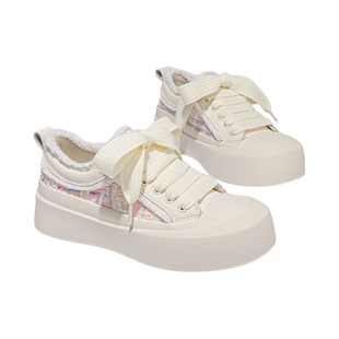 Semir小白鞋女鞋2026新款春夏小众原创配裙子厚底休闲百搭板鞋子