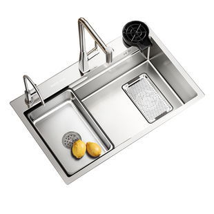 日丰集宝水槽|5MM加厚304不锈钢手工大单槽家用洗碗槽洗菜盆水池
