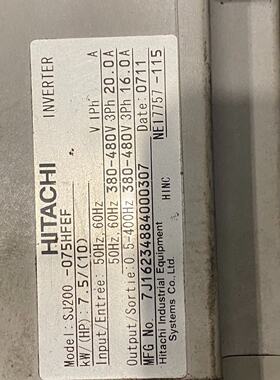 议价Hitachi Sj200 Inverter Sj200075Hfef 7.5Kw适用