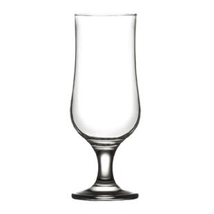 餐吧苏打果汁腰型杯子无铅透明玻璃矮脚啤酒杯子创意造型牛奶杯