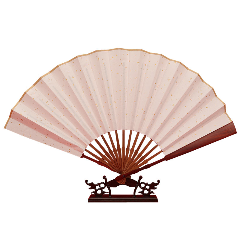 顺丰包邮买就送扇盒红木宣纸折扇