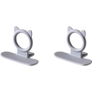 FaSoLa柜门拉手免打孔柜子抽屉把手极简简约硅胶防撞衣柜门白色