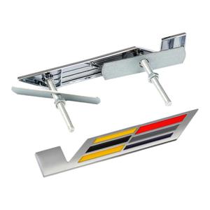 凯迪拉克CT5 CT6/4 ATSL XT4/6 XT5中网V标海外V标志改装饰贴车标