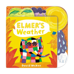 华研原版 英文原版 Elmer's Weather 花格子艾玛大象的天气 英文版 进口英语原版书籍