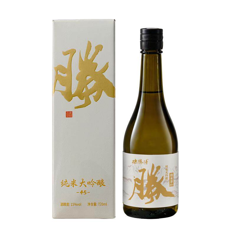 德胜清纯米大吟酿45清辛白月光720ml国产清酒四割五分15度 送礼