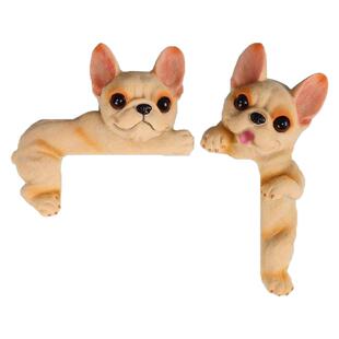 法斗开关贴3D立体装饰可爱动物小狗客厅创意插座灯开关保护套墙贴