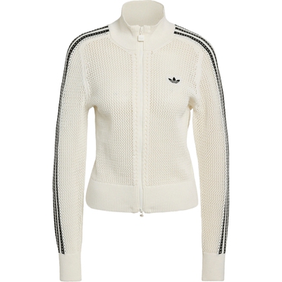 「滔搏运动」adidas阿迪达斯三叶草女子休闲针织运动薄外套KC6496