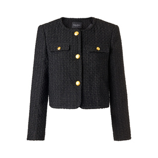 Parisa Wang夹克羊毛短外套粗花呢小香风上衣轻奢高级感 纽约系列