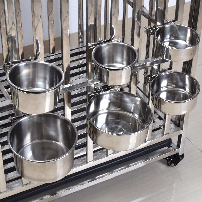 狗食盆狗碗狗盆碗小型式宠物牢固防悬挂悬挂不锈钢猫打翻大型犬碗