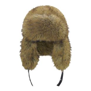 JYOSEI角色辣妹风棕色仿狐狸毛雷锋帽保暖护耳斯拉夫帽皮草帽子