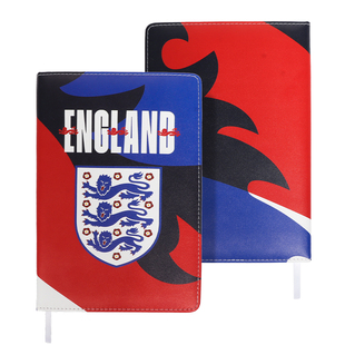 【官方正版】英格兰国家队 | 拼色笔记本PU封皮设计感文具周边