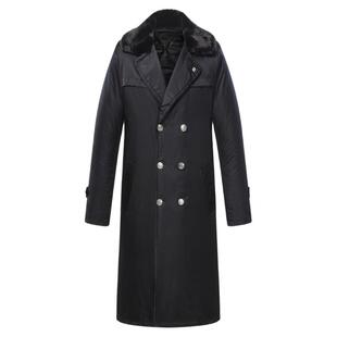 老款军大大衣男羊绒保安大衣冬加厚防水工作长款冷冻库东北防寒服