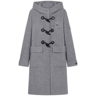 【赵露思同款初代千金牛角扣】TeenieWeenie小熊绵羊毛双面呢大衣