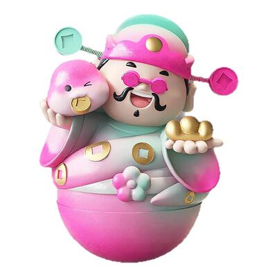 2025蛇年吉祥物不倒翁财神摆件