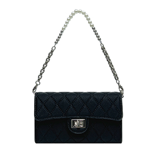 小瑞靓包 小麻瓜 小香风珍珠链条包包女2025新款单肩斜挎包手机包