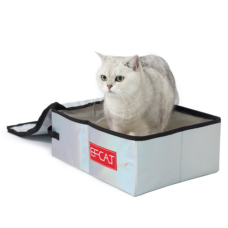 便携折叠猫砂盆全封闭车载旅行外出临时猫咪厕所顶入式猫屎盆防臭