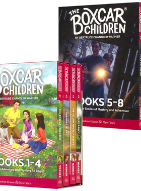 The Boxcar Children Mysteries 篷车少年侦探冒险1-8册 经典传承 冒险解谜 成长独立 侦探推理英语章节小说 英文原版进口儿童图书