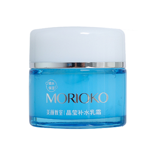 美颜教室晶莹补水乳霜出水珠百花面霜混油皮清爽滋润干皮保湿男女