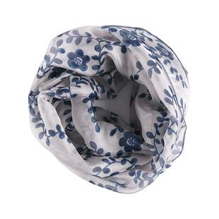 围脖女护颈保暖套头防寒领圈桑蚕丝真丝骑行春秋冬季白色脖套围巾