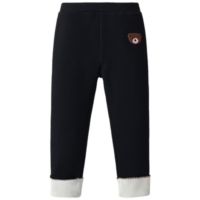 MQDmini女童加绒加厚打底裤