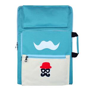 多索多西8K儿童画袋美术袋双肩背8k儿童画包画板包 A3卡通画袋 素描写生背包画夹套装小学生画画收纳包