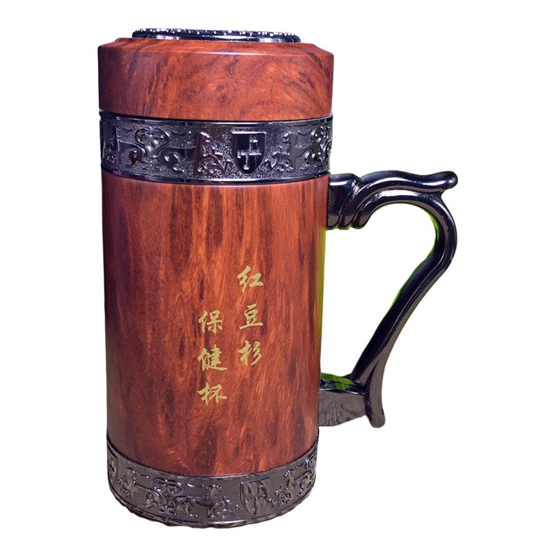 红豆杉不上蜡不上漆原木茶杯送礼