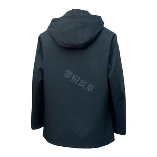 男士短款可拆卸獭兔毛内胆真毛皮草外套冬季皮毛一体保暖男装夹克