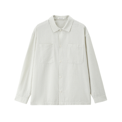 Giordano尖领长袖衬衫纯棉