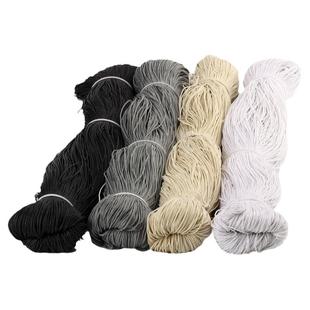 1mm彩色圆棉线蜡绳黑色2mmDIY手链项链编织棉质蜡绳编织带吊牌线