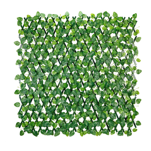 仿真植物墙装饰栅栏伸缩篱笆阳台隔断遮挡假绿叶花园庭院围栏装饰