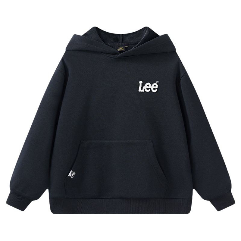 Leekids加绒连帽男女童卫衣