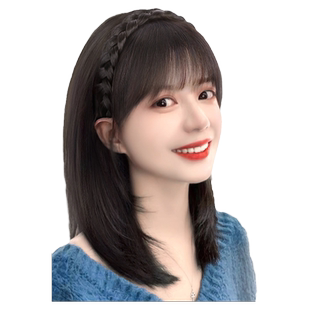 天空树发箍空气刘海一体式补发片全真发自然前额遮白发头顶假发女