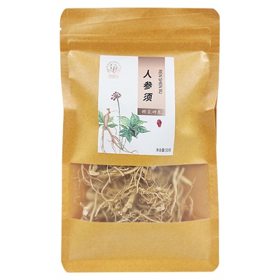 长白山白参须神象包装
