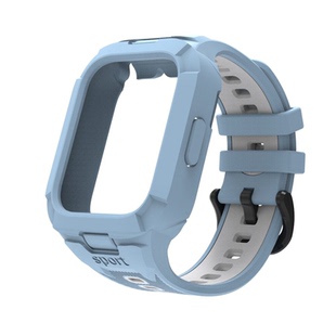适用红米REDMI WATCH5 ACTIVE红米5 LITE6/5/4/3单双色壳一体腕带男女表带配件表带智能运动手表运动款表带