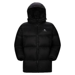 骆驼女款羽绒服短款2026冬季户外运动羽绒衣加厚面包服保暖外套男