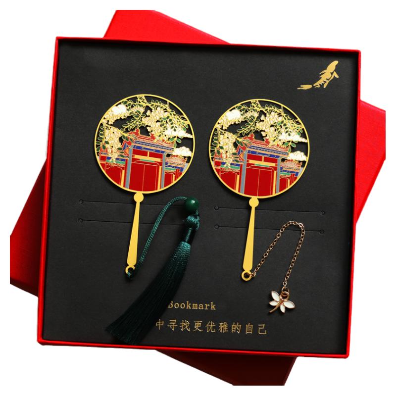 槐花金属书签学生伴读用礼品