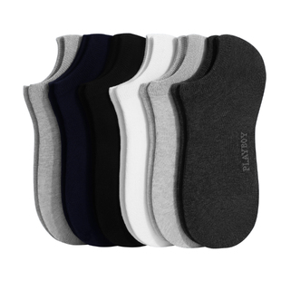 花花公子袜子男款纯棉短袜防臭吸汗全棉男袜7A抗菌男士船袜秋冬季