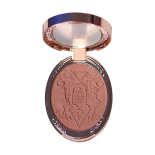 花知晓腮红巧克力商店浮雕腮红奶茶色氛围01睡前童话针织小熊