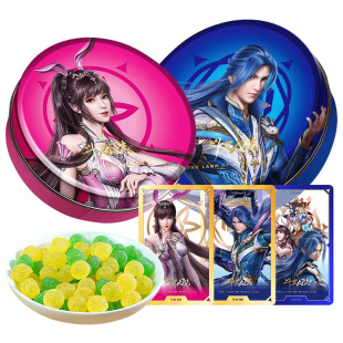 TALA'S斗罗大陆联名双色果汁软糖82g海盐青柠味70%果汁附精美闪签