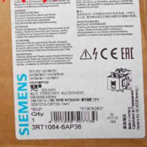 议价接触器3RT1064-6AP36 3RT1064 220西门子全新V 3RT10646AP36