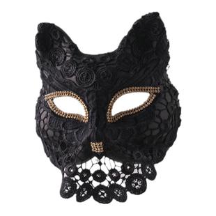 狐狸猫女面具唱歌成人假面罩cosplay化妆舞会全脸性感情调趣直播