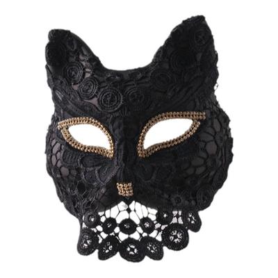 狐狸猫面具唱歌成人化装万圣节