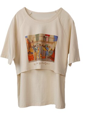 复古油画产后月子服夏薄外出时尚