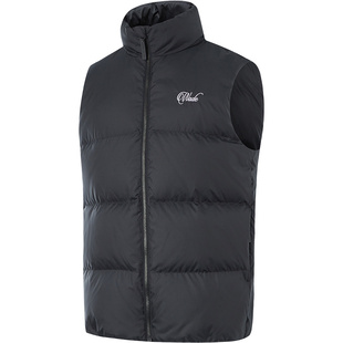 李宁羽绒马甲男款冬季新款韦德防泼水马甲外套运动无袖上衣坎肩男